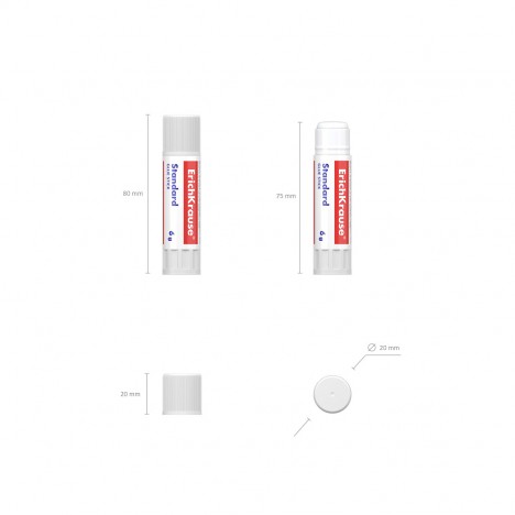 Glue stick ErichKrause® Standard - 6g... Glue stick ErichKrause® Standard - 6g...