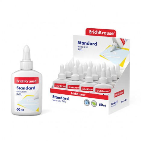 Colle PVA blanche ErichKrause® Standard - 60 ml (48723)