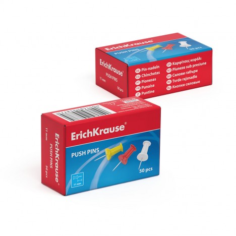 Punaises ErichKrause® colorées (24877)