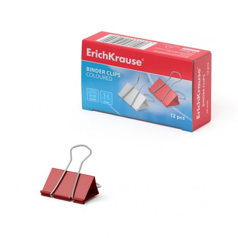 Pinces à reliure ErichKrause® colorées - 19 mm (25089)