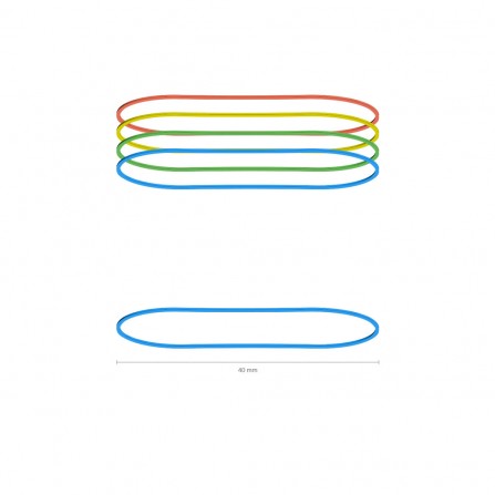 Bandes élastiques ErichKrause® colorées - 40 mm (16396) 2