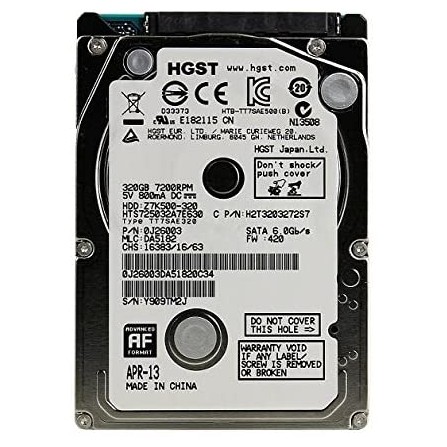 Disque Dur Hitachi 320GB SATA 2.5 Hard Drive (HTS725032A7E630) 2