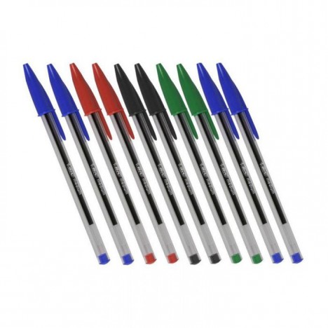 Pack de 10 Stylos Cristal BIC (830865) Pack de 10 Stylos Cristal BIC (830865)