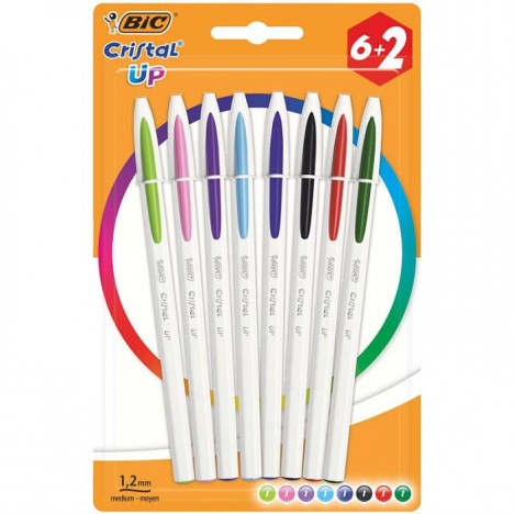 Pack de 6+2 Stylos Cristal BIC (494657)