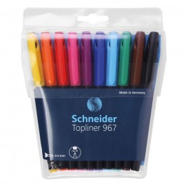 Pochette de 10 Stylos SCHNEIDER Topliner 967 0.4 mm(196790 ) Pochette de 10 Stylos SCHNEIDER Topliner 967 0.4 mm(196790 )
