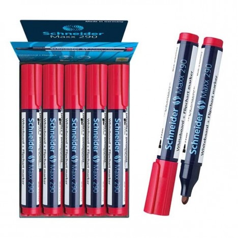 Pack de 10 Marqueur SCHNEIDER Tableau Maxx 290 - Rouge ( PCK500203412900R) Pack de 10 Marqueur SCHNEIDER Tableau Maxx 290 - Rouge ( PCK500203412900R)