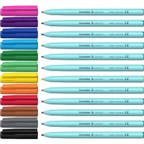 Pack SCHNIEDER de 12 Feutres Colorina (193091 ) Pack SCHNIEDER de 12 Feutres Colorina (193091 )