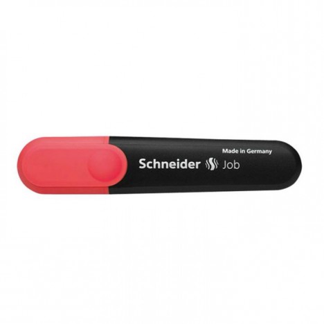 Pack De 10 Surligneurs SCHNEIDER Job à encre fluorescente -ROUGE (150RO)