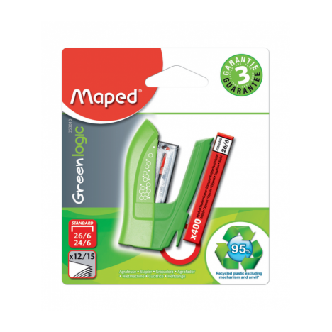 Agrafeuse MAPED Mini GREENLOGIC 24/6... Agrafeuse MAPED Mini GREENLOGIC 24/6...