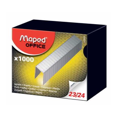 Agrafes Maped 23/24 Galvanisé Boîte de 1000 (323905)