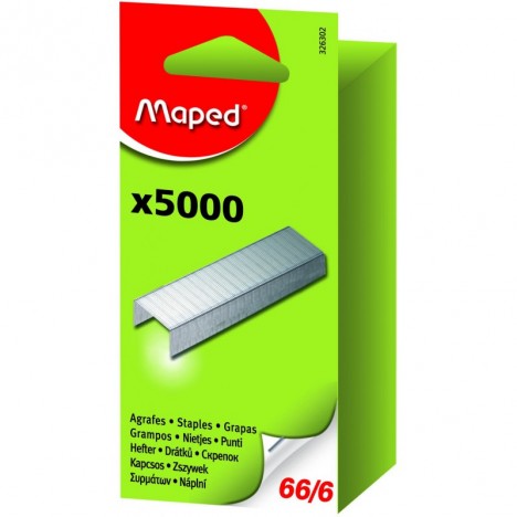 AGRAFES MAPED 66/6 GALVANISÉ BROCHABLE - BOITE DE 5000 (326302)