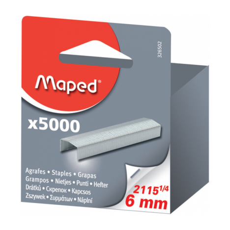 AGRAFES MAPED 2115 1/4 GALVANISEES BROCHABLE - BOITE DE 5000 (326502)