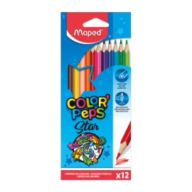 Pack de 12 Crayons couleurs MAPED 12/18 - (183212 ) Pack de 12 Crayons couleurs MAPED 12/18 - (183212 )