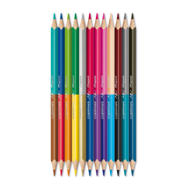 Pack de 12 Crayons MAPED couleurs Duo (829600) Pack de 12 Crayons MAPED couleurs Duo (829600)