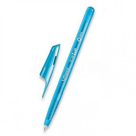 Pack De 10 Stylo à Bille MAPED Ice Fun -Bleu ciel (224550) Pack De 10 Stylo à Bille MAPED Ice Fun -Bleu ciel (224550)