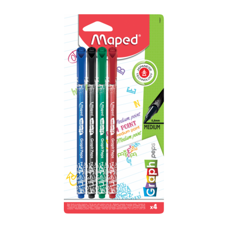 4 Stylo MAPED Graph4peps Medium - (749627)