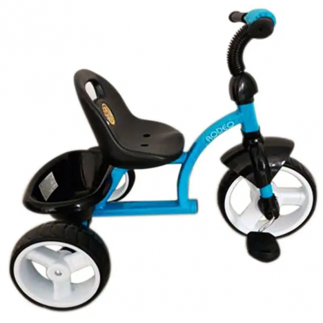 Tricycle RODEO Courbe Avec Panier - Noir/Bleu (T7841)