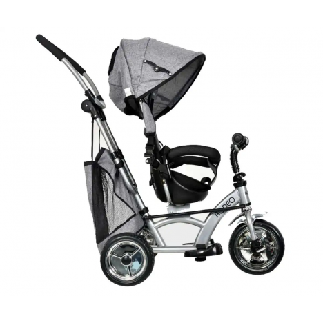 Tricycle Enfant RODEO Avec Canne - Gris/Noir (T17)