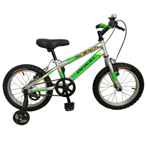Bicyclette PRADO SNIPER 16" Pour Garçon - Gris&Vert (6016 PG) Bicyclette PRADO SNIPER 16" Pour Garçon - Gris&Vert (6016 PG)