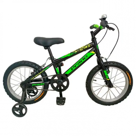 Bicyclette PRADO SNIPER 16" Pour Garçon - Noir&Vert (6016 PG) Bicyclette PRADO SNIPER 16" Pour Garçon - Noir&Vert (6016 PG)