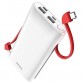 Power Bank HOCO J67 10000mAh - Blanc (J67-WH) Power Bank HOCO J67 10000mAh - Blanc (J67-WH)