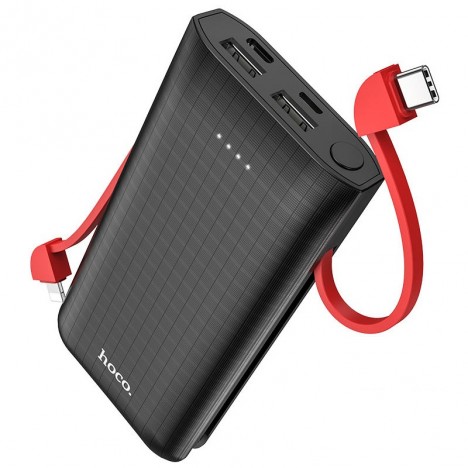 Power Bank HOCO J67 10000mAh - Noir (J67-BK) Power Bank HOCO J67 10000mAh - Noir (J67-BK)