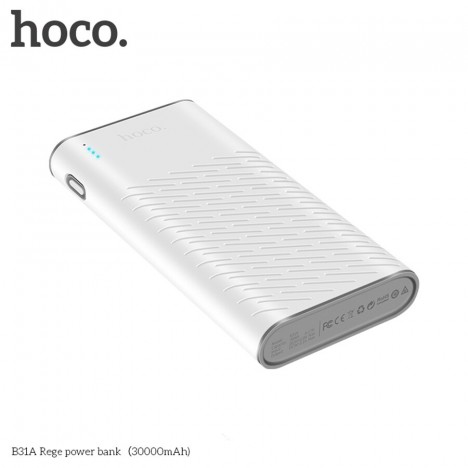 Power Bank HOCO B31 20000mAh Polymère - Blanc (B31-WH) Power Bank HOCO B31 20000mAh Polymère - Blanc (B31-WH)