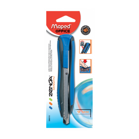 Cutter MAPED ZENOA Mettalo Plastique 18mm-(086110) 2