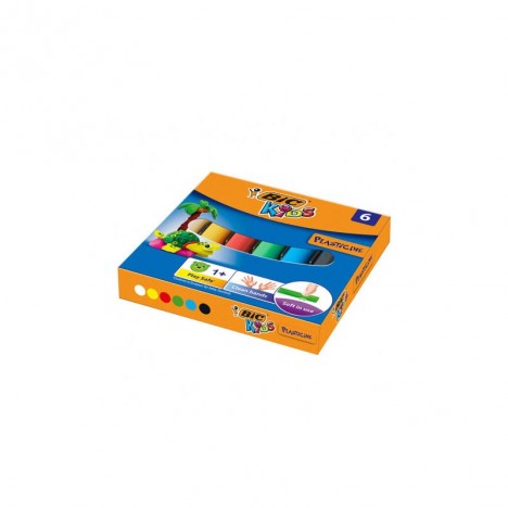 Pâte à Modeler Bic PLASTILITNA BOX DE 6 (485488)