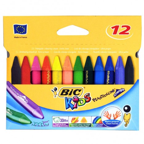 Pastel Bic Kids PLastidecor Box de 12 (3086124000789)