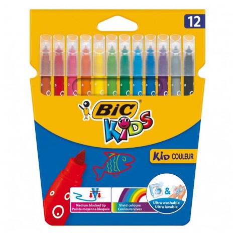 Feutres Coloriage Bic Kids - 12 (3270220002727)