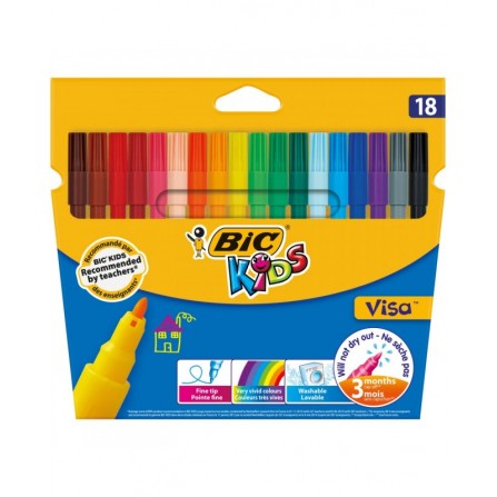 Feutres Coloriage Bic Kids Visa 18 (3270220002765)