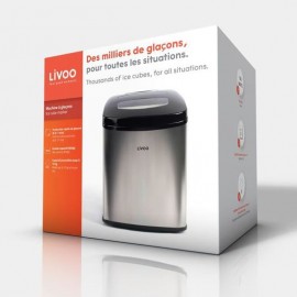 Machine à Glaçons LIVOO - 12 kg - Noir (DOM367) Machine à Glaçons LIVOO - 12 kg - Noir (DOM367)