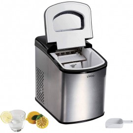 Machine à Glaçons LIVOO - 12 kg - Noir (DOM367) Machine à Glaçons LIVOO - 12 kg - Noir (DOM367)