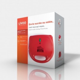 Appareil de Cuisson LIVOO 3 en 1 - 700 W - Rouge (DOP133) Appareil de Cuisson LIVOO 3 en 1 - 700 W - Rouge (DOP133)