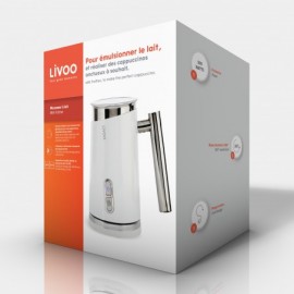 Mousseur au Lait LIVOO Chaud & Froid 250 ML - Blanc (DOD177)
