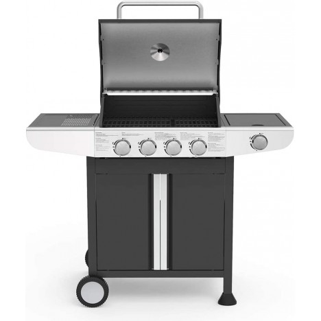 @Barbecue Gaz 4 Brûleurs LIVOO avec une Zone de Cuisson Latérale (DOC247) @Barbecue Gaz 4 Brûleurs LIVOO avec une Zone de Cuisson Latérale (DOC247)