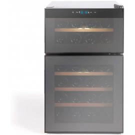 Cave à Vin 24 Bouteille Double Zone - Noir (GS143) Cave à Vin 24 Bouteille Double Zone - Noir (GS143)