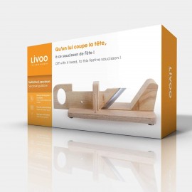 Guillotine à Saucisson - LIVOO - En Bois (MEC125) Guillotine à Saucisson - LIVOO - En Bois (MEC125)