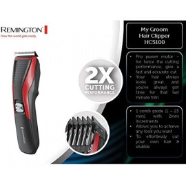 Tondeuse à Cheveux REMINGTON PRO MY GROOM - Rouge (HC5100)