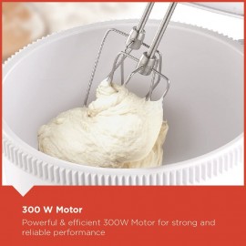 Batteur avec Bol Black & Decker - 300 Watt - Blanc (M700-B5) Batteur avec Bol Black & Decker - 300 Watt - Blanc (M700-B5)