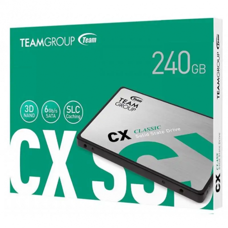 Disque Dur Interne TEAM GROUP CX1 SSD - 240Go (T253X5240G0C101 ) Disque Dur Interne TEAM GROUP CX1 SSD - 240Go (T253X5240G0C101 )