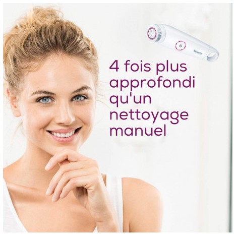 Brosse Nettoyante BEURER Pour le Visage - Blanc (IFC50)