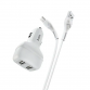 Chargeur Voiture Hoco Z36 2,4A double USB pour Micro - Blanc (Z36-MWH) Chargeur Voiture Hoco Z36 2,4A double USB pour Micro - Blanc (Z36-MWH)