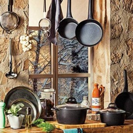 Poêle KORKMAZ En Gusto Plus 24X5 cm - 2 Litres - Noir (A1366) Poêle KORKMAZ En Gusto Plus 24X5 cm - 2 Litres - Noir (A1366)