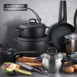 Poêle KORKMAZ En Gusto Plus 24X5 cm - 2 Litres - Noir (A1366) Poêle KORKMAZ En Gusto Plus 24X5 cm - 2 Litres - Noir (A1366)