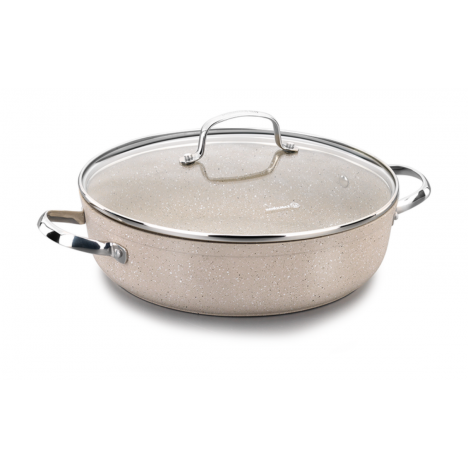 Batterie de Cuisine Courte KORKMAZ Granita 26 cm - Beige (A1263)