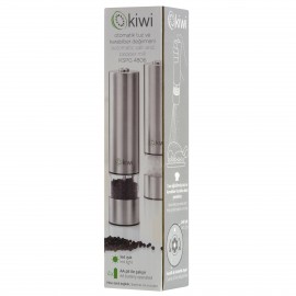 Moulin à Sel ou Poivre Electrique Kiwi - Silver (KSPG-4806) Moulin à Sel ou Poivre Electrique Kiwi - Silver (KSPG-4806)