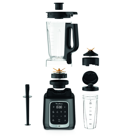 Blender MOULINEX 1600 Watt Avec Bol Tritan - Argent (LM91HD10) Blender MOULINEX 1600 Watt Avec Bol Tritan - Argent (LM91HD10)