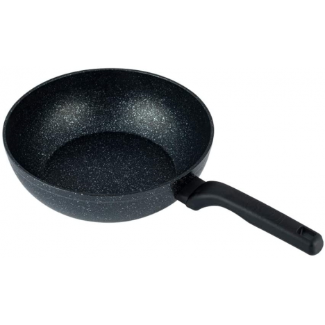 Poêle à Wok KORKMAZ Ornella - 28x8.5 cm - Noir (A1119)